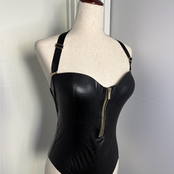 Honey Birdette Vegas Zip-Up Bodysuit Vintage - Picture 5 of 6